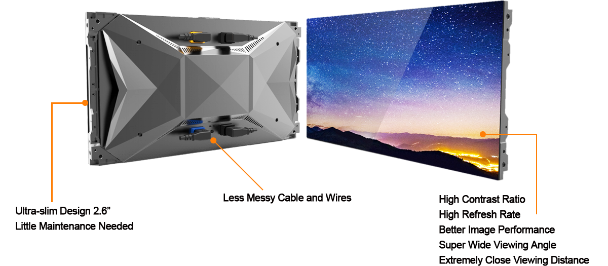 indoor, Fine pitch 1.9mm SMD LED video wall.